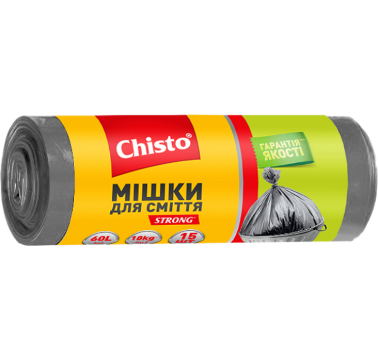 Chisto Мішки д/сміття strong 60лх15шт